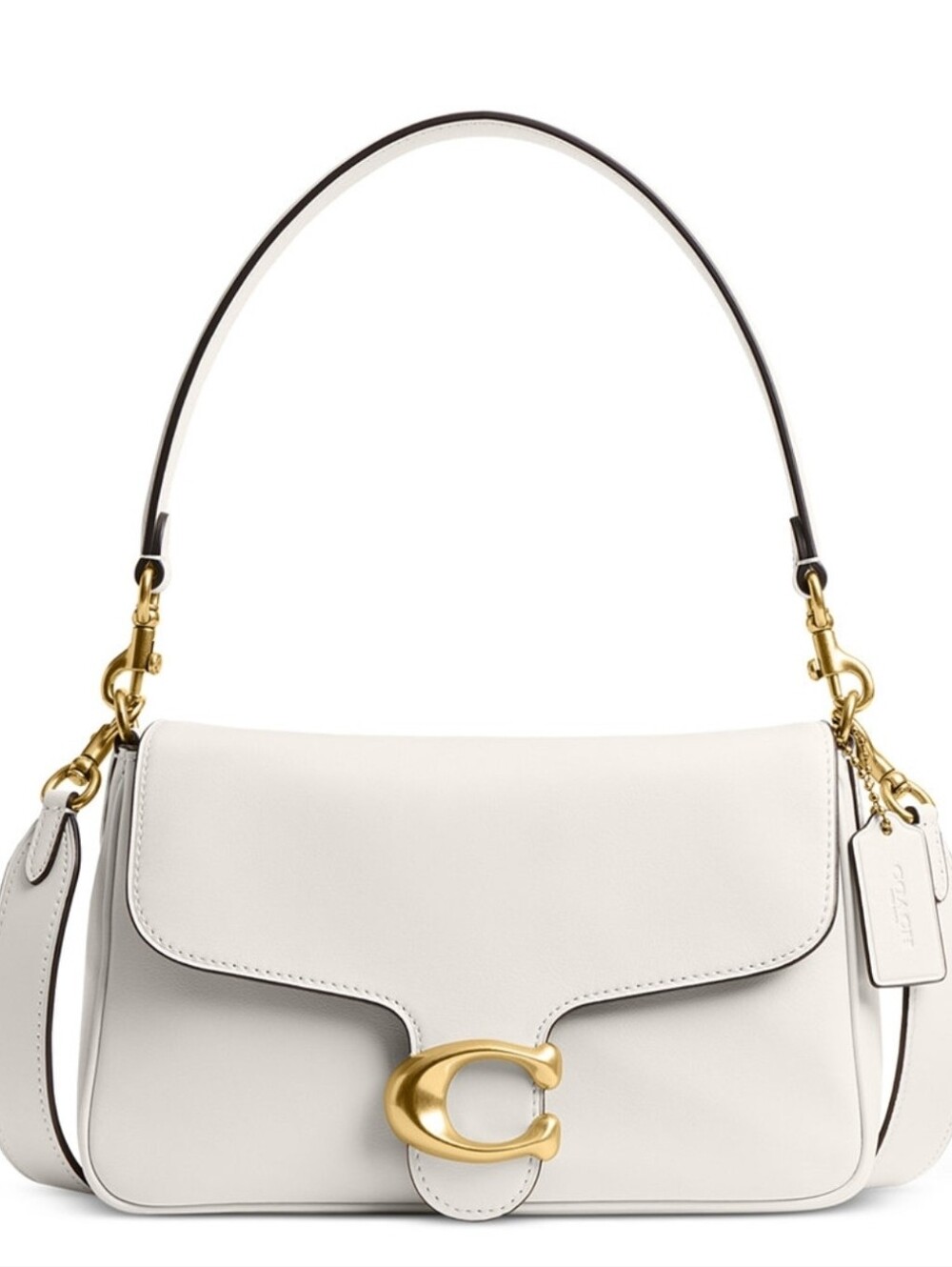 Coach White Shoulder Bag with Gold Hardware - Picture 5 of 7